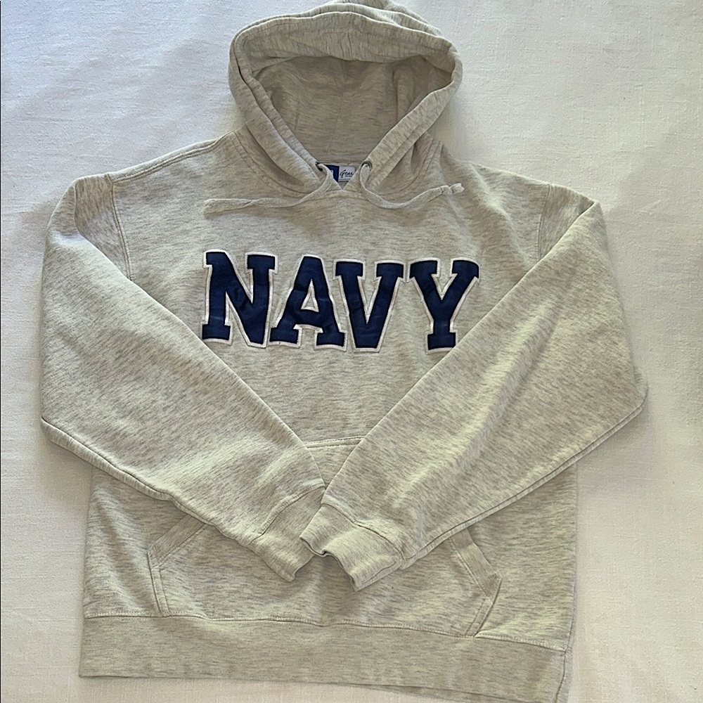 Gear For Sports Light Gray Hoodie with Navy Lettering